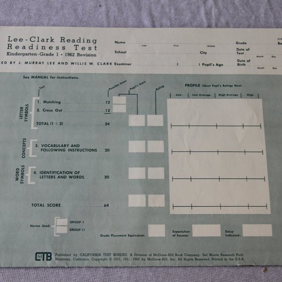 1896 Antique Spelling Book and a 1962 Reading Assessment - Picture 14 of 15